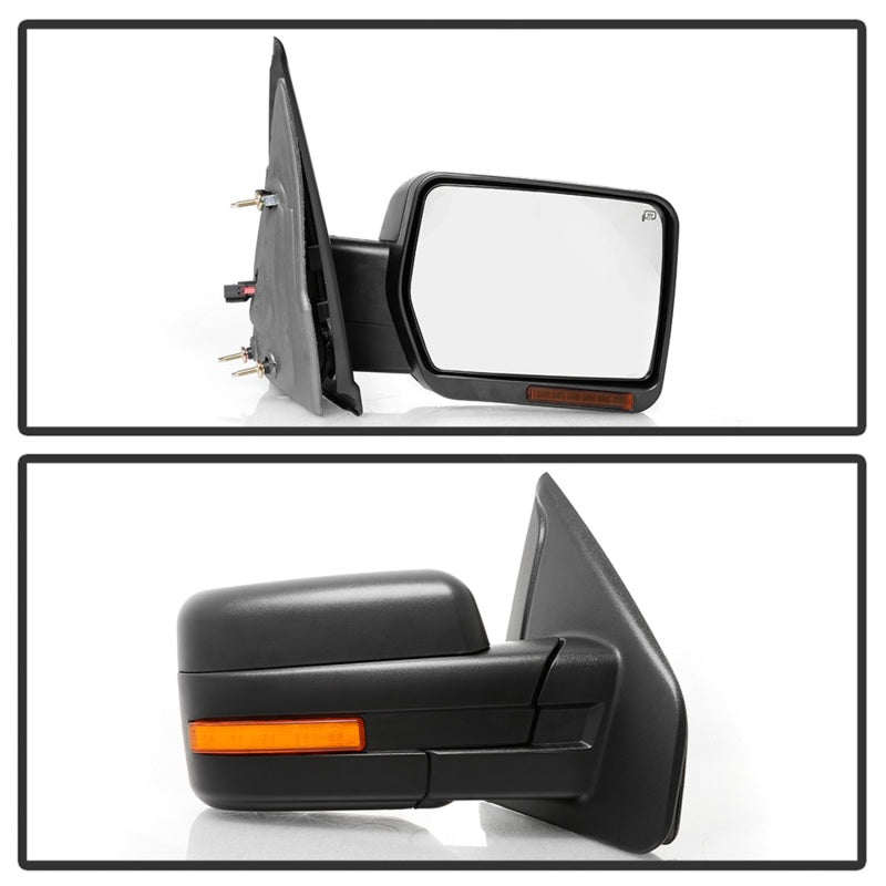 xTune 04-06 Ford F-150 Heated Amber Seq LED Signal OEM Pwr Mirrors (Pair) (MIR-03FF04-G2-PW-RAM-SET)