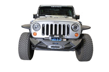 Load image into Gallery viewer, DV8 Offroad 07-18 Jeep Wrangler JK/JL Steel Stubby Front Bumper w/ Light Bracket &amp; Winch Plate