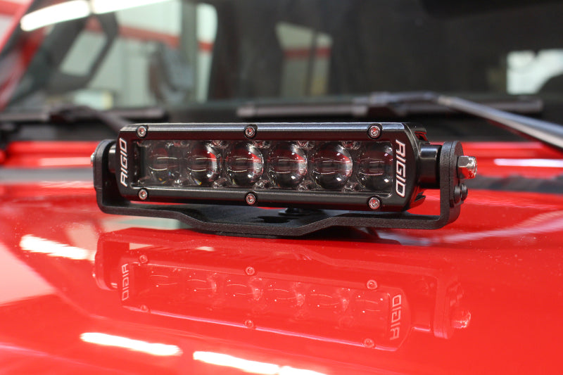 Go Rhino Jeep Wrangler JL/JLU/Gladiator JT Light Mount - Two 6in Single Row