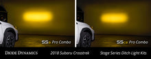 Load image into Gallery viewer, Diode Dynamics 18-21 Subaru Crosstrek Sport SS3 LED Ditch Light Kit - Yellow Combo