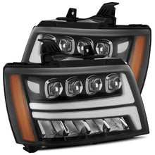 Load image into Gallery viewer, AlphaRex 07-14 Chevy Avalanche NOVA LED Proj Headlights Plank Style Gloss Black w/Activ Light/DRL