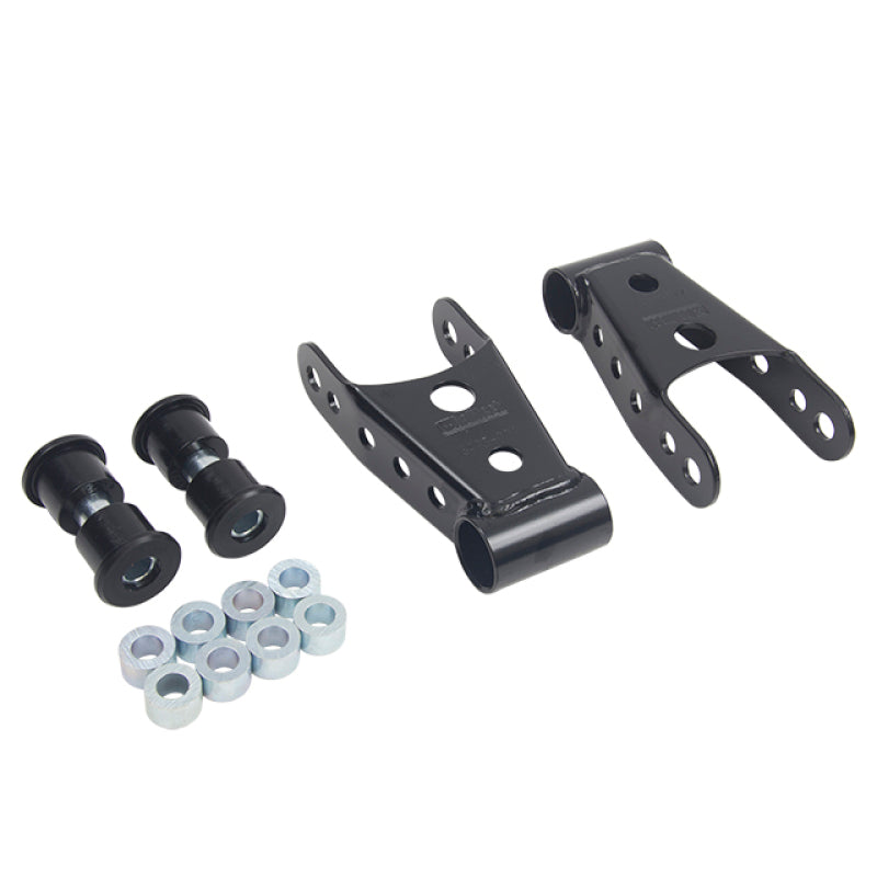 Belltech SHACKLE KIT Ford F150 (All Cabs Short Bed Only) 4WD 1in / 2in Rear Drop