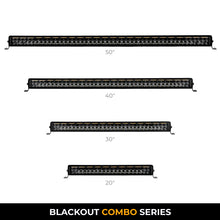 Load image into Gallery viewer, Go Rhino Universal Blackout Combo Series 50in Double Row LED Light Bar w/ Amber Lighting - Black