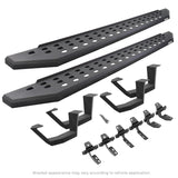Go Rhino Toyota Tundra DC 4dr Kit w/RB20 Running Board + Brkts + 4 RB20 Drop Steps - Tex. Blk