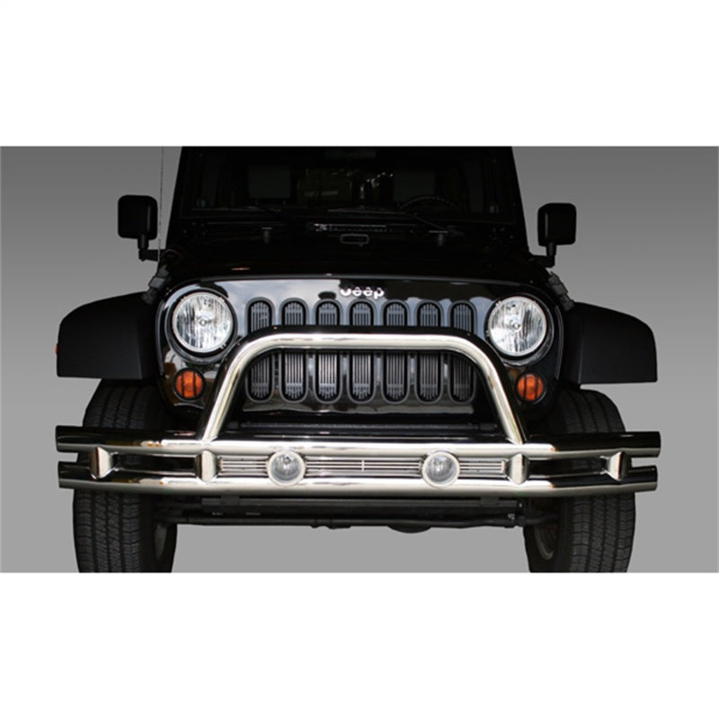 Rugged Ridge 3-In Front Tube Bumper Stainless Jeep Wrangler