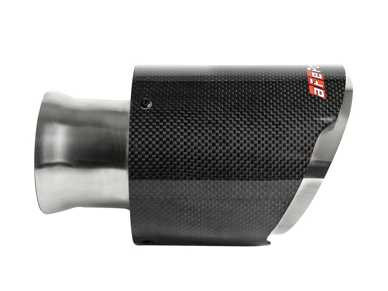 aFe MACH Force-XP 4-1/2in Carbon Fiber OE Replacement Exhaust Tips - 2015+ Dodge Charger/Hellcat