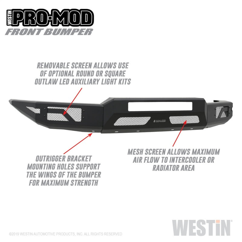 Westin 15+ Chevrolet Colorado Pro-Mod Front Bumper