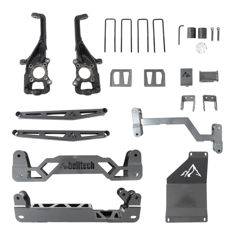Belltech FORD F150 4WD 6in Lift Kit w/ Rear Trail Performance Shocks Only
