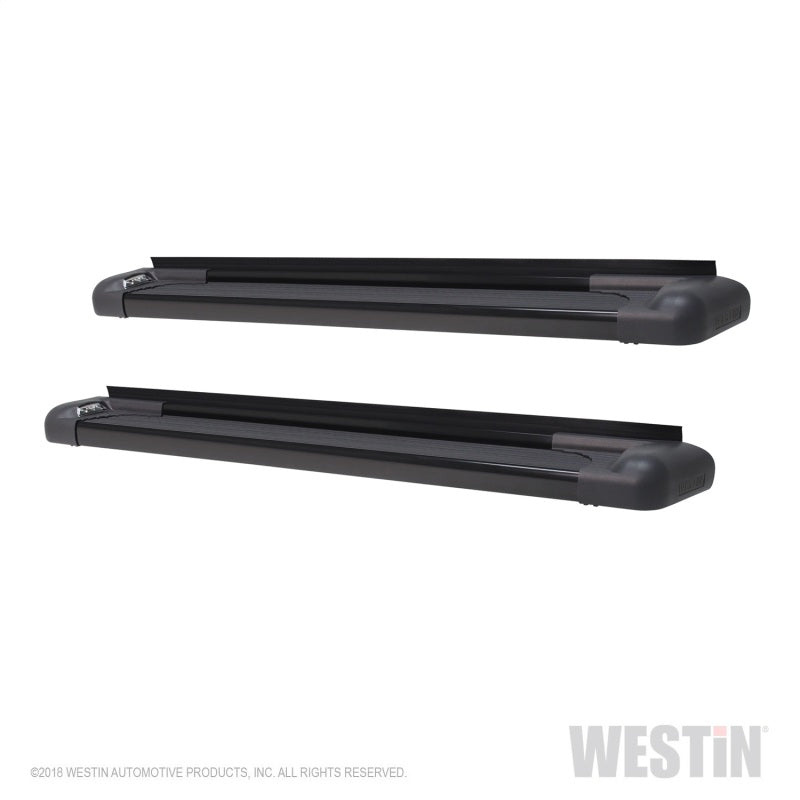 Westin SG6 LED Aluminum Running Boards Running Boards 85.5in - Blk