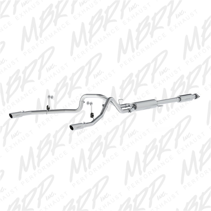 MBRP Ford F-150 5.0L 3in Cat Back Dual Split Rear Exit AL Exhaust System