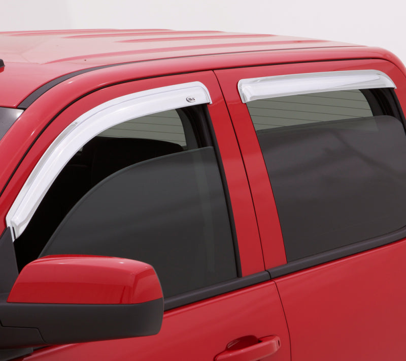 AVS Cadillac Escalade Ventvisor Outside Mount Front & Rear Window Deflectors 4pc - Chrome