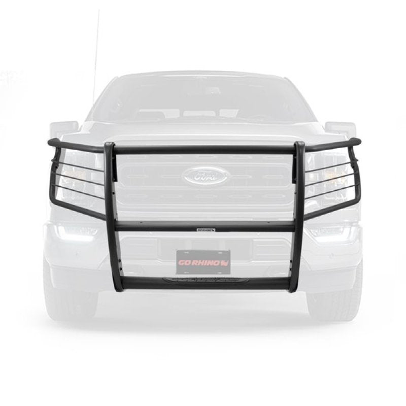 Go Rhino Ford F-150 3100 Series StepGuard Center Grille + Brush Guard - Tex. Blk