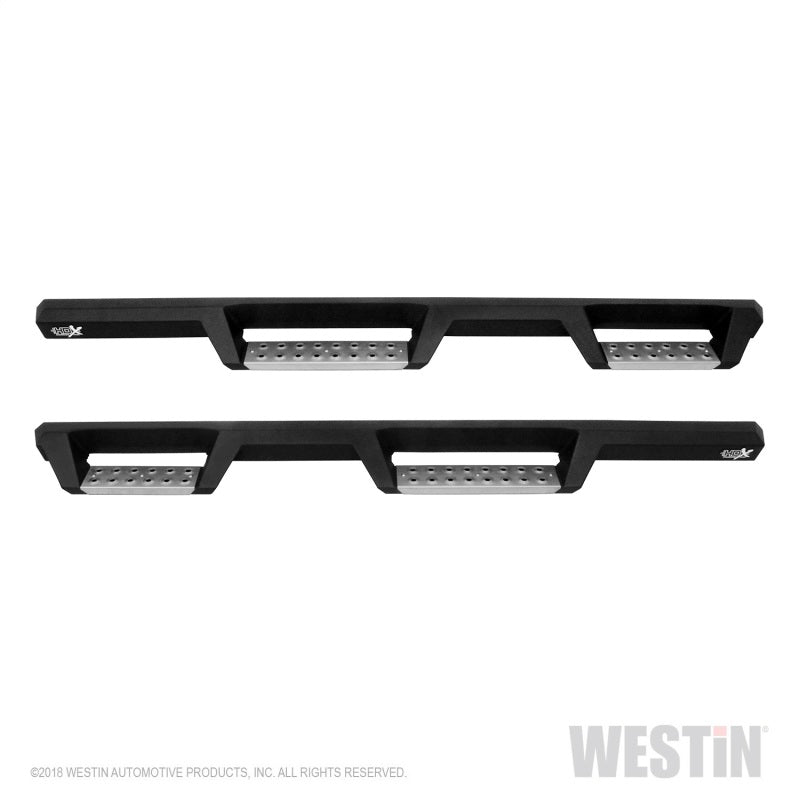 Westin 07+ Jeep Wrangler JKU 4dr. HDX Stainless Drop Nerf Step Bars - Tex. Blk