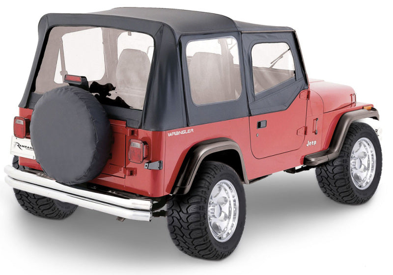 Rampage Jeep CJ5 Complete Top - Black Denim