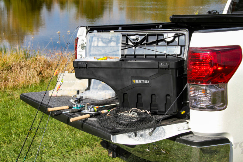 UnderCover Nissan Navara Passengers Side Swing Case - Black Smooth