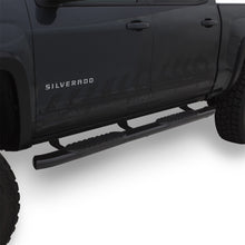 Load image into Gallery viewer, Lund 2019 Chevrolet Silverado 1500 Crew Cab 5in Oval Curved SS Nerf Bars - Black