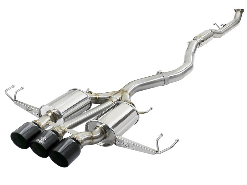 aFe Takeda 3in 304 SS Cat-Back Exhaust w/ Tri-Black Tips 17-18 Honda Civic Type R L4 2.0L (t)