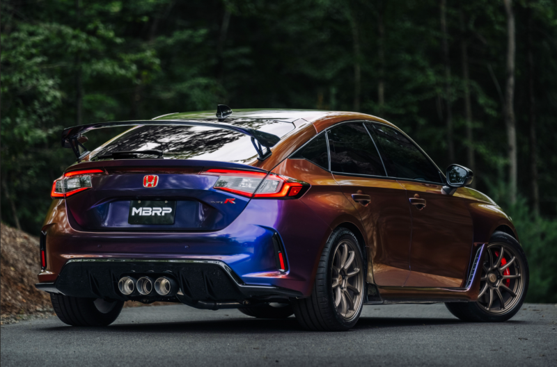 MBRP Honda Civic Type R 2.0L T304 SS 3in Cat-Back Exhaust Triple Center Outlet w/ Carbon Tips