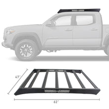 Load image into Gallery viewer, Go Rhino Toyota Tacoma DC Ceros Low Profile Roof Rack - Tex. Blk