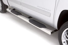 Load image into Gallery viewer, Lund Chevy Silverado 1500 Ext. Cab (Rocker Panel Mount) 6in Oval Straight SS Nerf Bars-Polished
