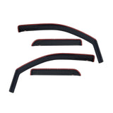 Westin 2009+ Dodge/Ram Quad Cab Wade In-Channel Wind Deflector 4pc - Smoke