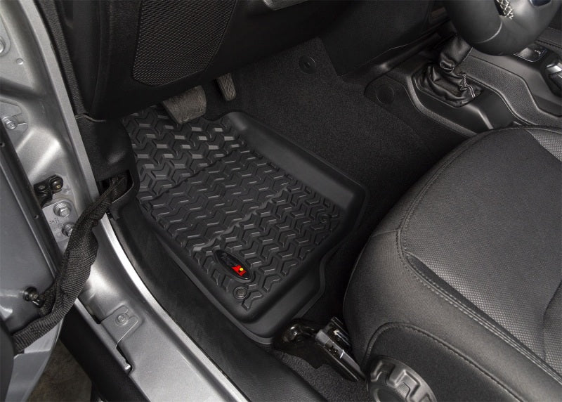 Rugged Ridge Floor Liner Front/Rear Black Jeep Wrangler JL 4 Dr
