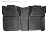 WeatherTech Chevrolet Silverado Crew Cab Rear FloorLiner - Black