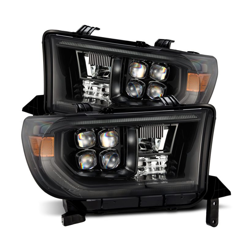 AlphaRex 07-17 Toyota Tundra NOVA LED Proj Headlights Alpha-Black w/Activ Light/Seq Signal/DRL