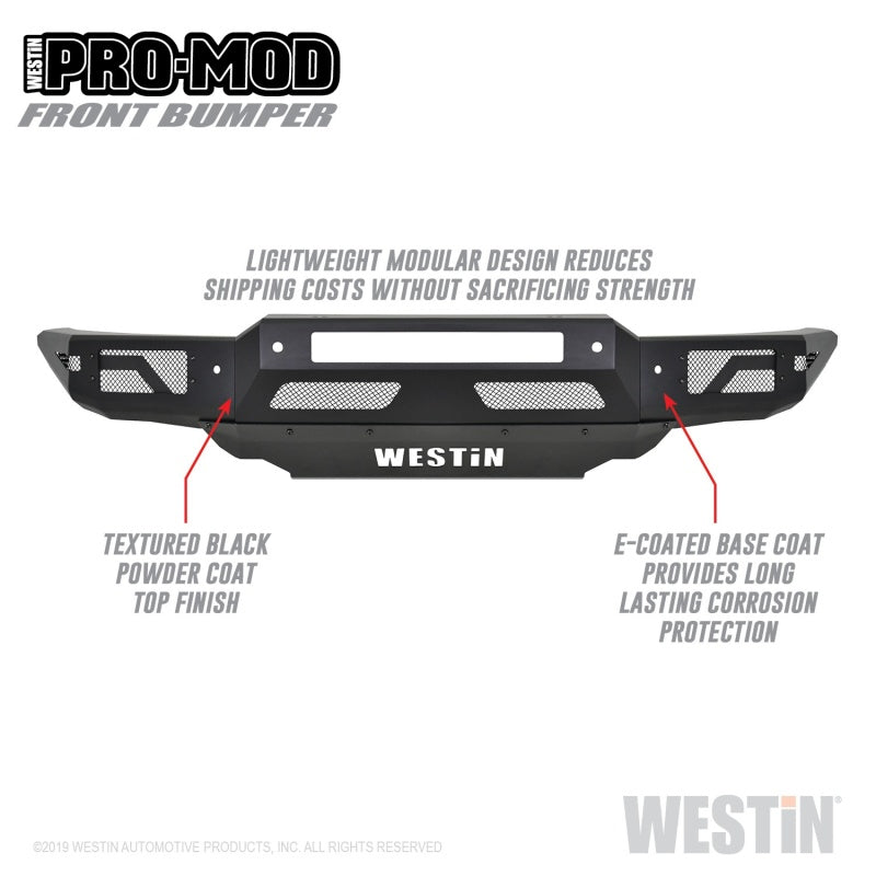 Westin 19+ Ford Ranger Pro-Mod Front Bumper - Tex. Blk