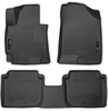 Load image into Gallery viewer, Husky Liners 2014-2016 Hyundai Elantra WeatherBeater Combo Black Floor Liners