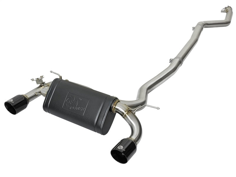 aFe MACHForce XP Exhausts Cat-Back SS 2016+ BMW 340i/iX 440i/iX (F3X) L6-3.0L (B58) w/Black Tips