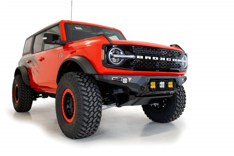 Addictive Desert Designs 21+ Ford Bronco Bomber Front Bumper (w/ 3 Baja Designs LP4 Mounts)