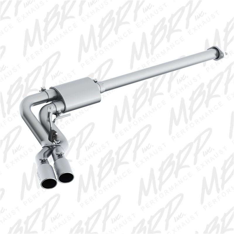 MBRP Ford F-150 2.7L/3.5L/5.0L 3in Cat Back Single Side Pre-Axle Dual Exit ALU