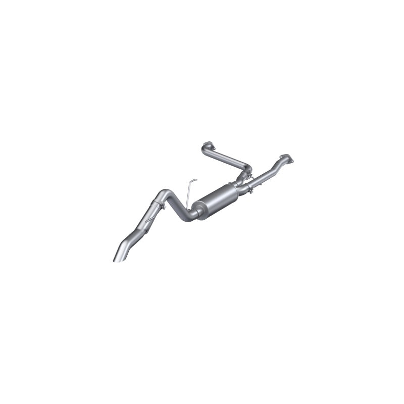 MBRP Nissan Frontier 3.8L 3in Tip 3in Cat Back Turndown Exit Street Profile - Aluminized Steel