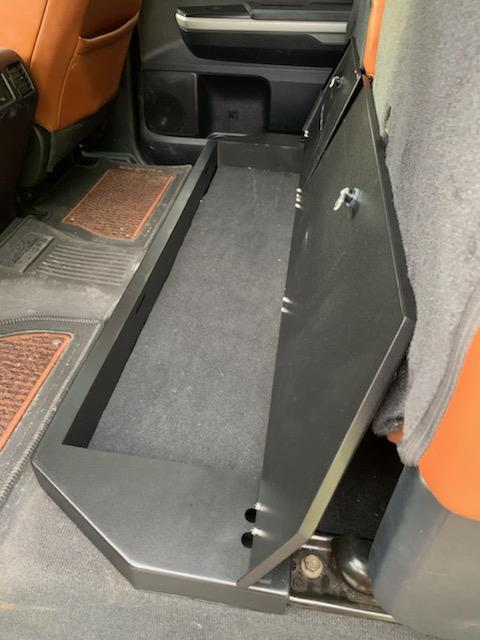 2014-2021 Toyota Tundra CrewMax Under Seat Long Box Lockable Storage