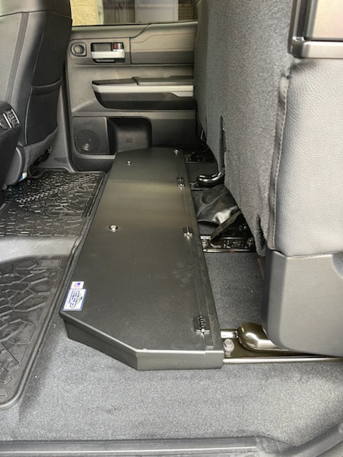 Tundra 2014-2021 Under Seat Long Box Lockable Storage for the CrewMax