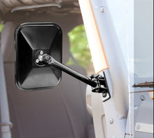 Load image into Gallery viewer, Rugged Ridge Jeep Wrangler Black Rectangular Quick Release Mirror