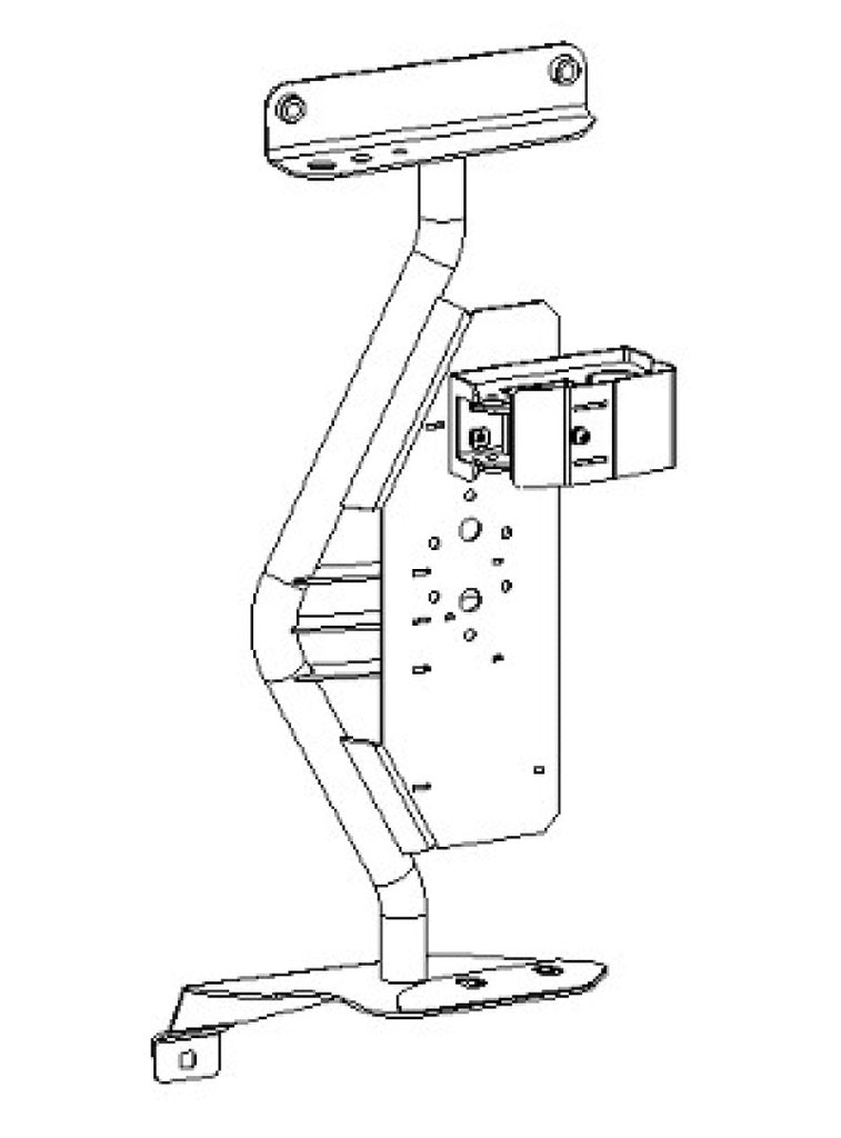 Go Rhino Jeep Wrangler JL/JLU/JT Front Fender Jack Mount for Hi-Lift Jack - Tex. Blk