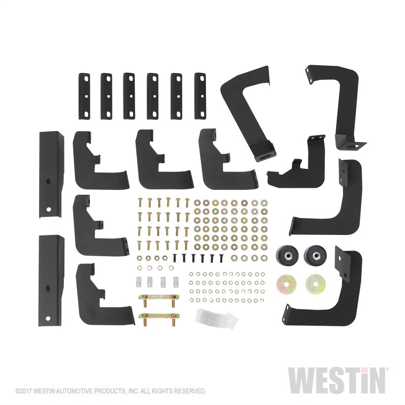 Westin 17+ Ford F-250/350 Crew Cab 6.75ft Bed HDX Drop W2W Nerf Step Bars - Tex. Blk