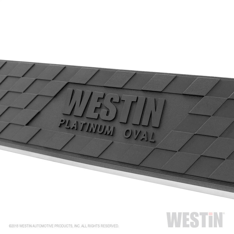 Westin 19+ RAM 1500 Quad Cab (Excl. Classic) Platinum 4 Oval Nerf Step Bars - Blk
