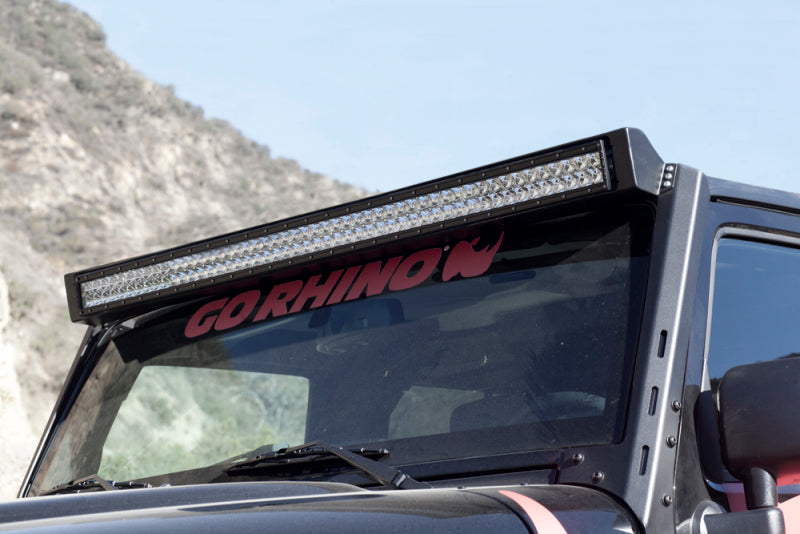 Go Rhino Jeep Wrangler JK WLF Windshield Light Mount Frame - 50in Light Bar