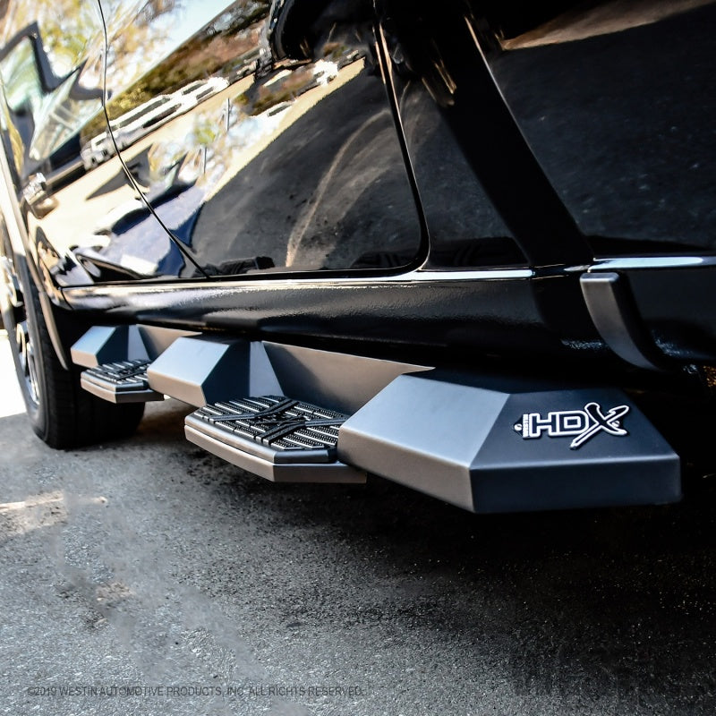Westin 19+ Chevrolet Silverado 1500 DC HDX Xtreme Nerf Step Bars - Tex. Blk