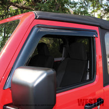 Load image into Gallery viewer, Westin Jeep Wrangler JL Wade Slim Wind Deflector 2pc - Smoke