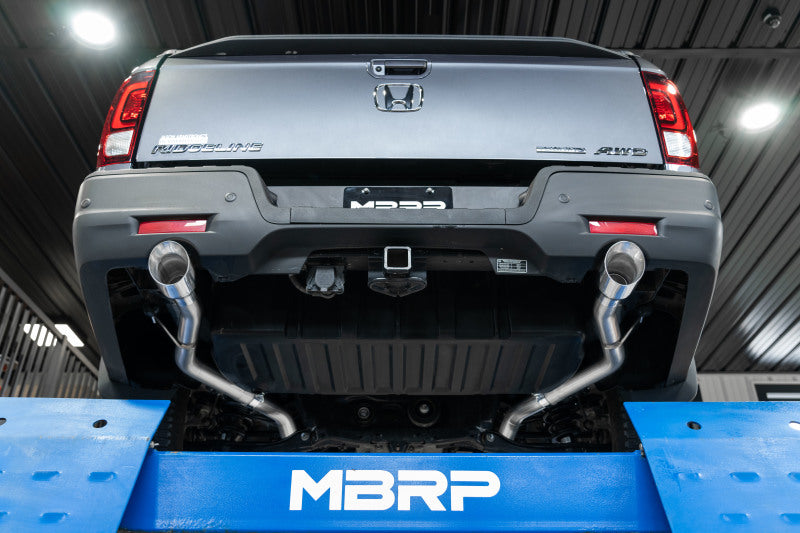 MBRP Honda Ridgeline Aluminized Steel 2.5in Cat-Back - Dual Split Rear Exit