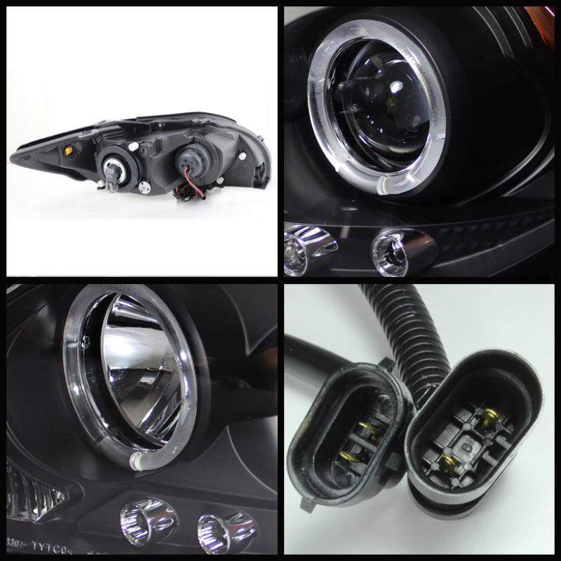 Spyder Scion TC 08-10 Projector Headlights LED Halo -Replaceable LEDs Blk PRO-YD-TTC08-HL-BK