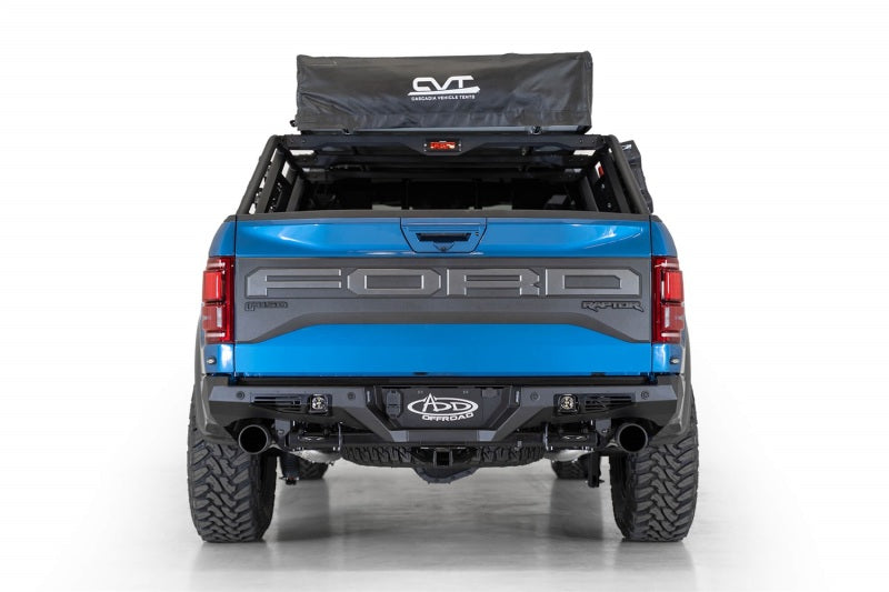 Addictive Desert Designs 17+ Ford Raptor F-150 Bomber Rear Bumper w/ Backup Sensor Cutouts