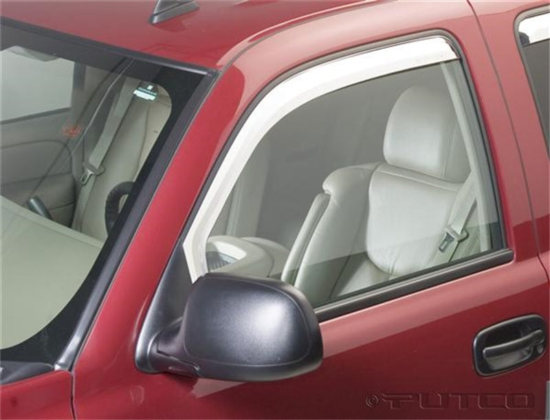 Putco 02-06 GMC Sierra EXT cab/Crew Cab (Front Only) - Excl Reg Cab Element Chrome Window Visors