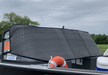 Load image into Gallery viewer, Rear view of a boat showcasing the Truxedo Boat Windshield Protector