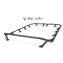 Load image into Gallery viewer, Go Rhino SRM300 Quad Baja Rail Kit (For 60x40in. Rack) - Tex. Blk (Rails ONLY - Req. Platform)