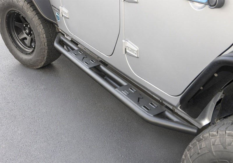Rampage Jeep Wrangler JK Unlimited TrailCrawler Rock Slider & Rocker Guard - Black